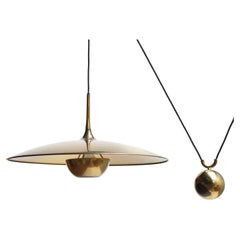 Vintage Brass Counterweight Pendant 
Onos 55
 by Florian Schulz, Germany