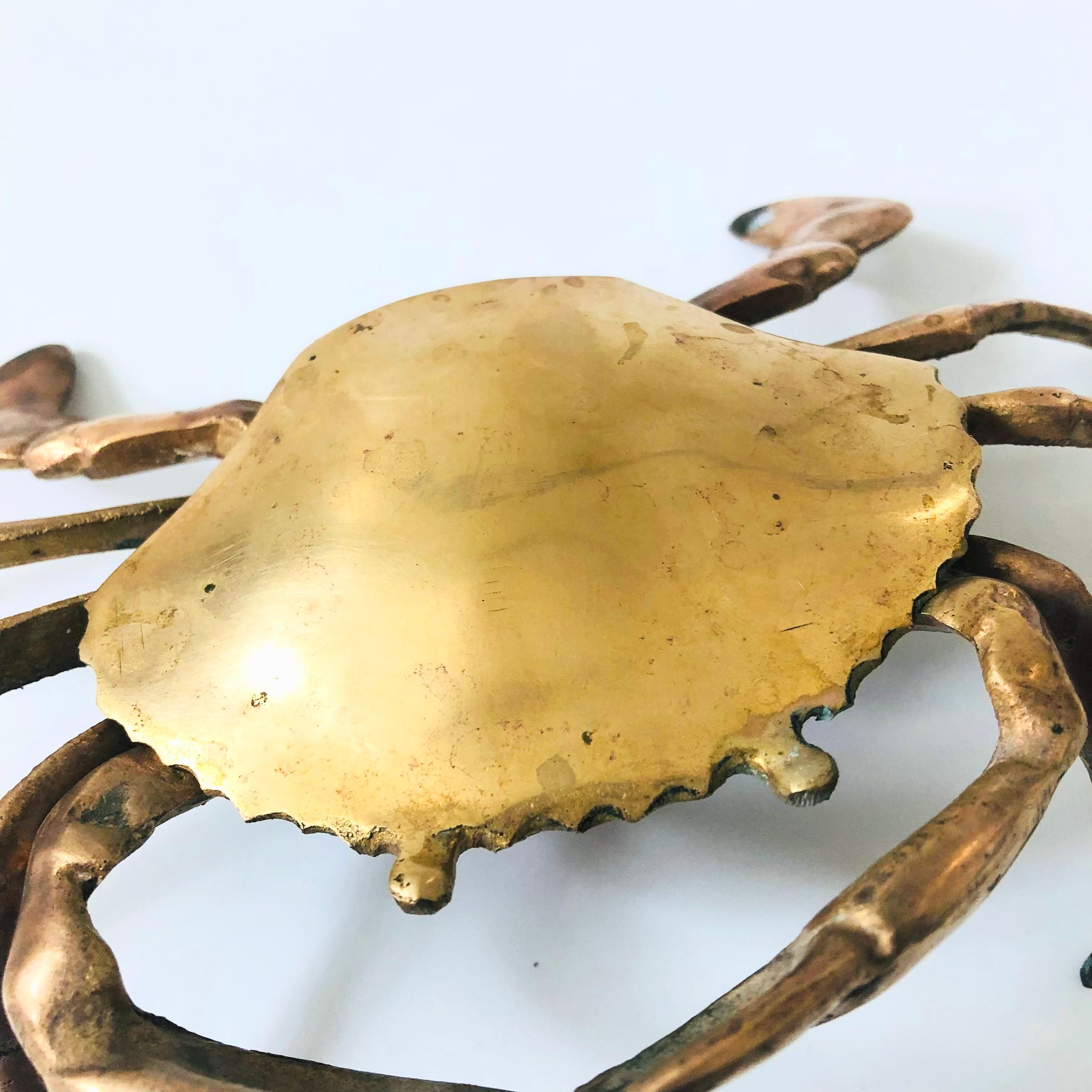 Vintage Brass Crab Box 2