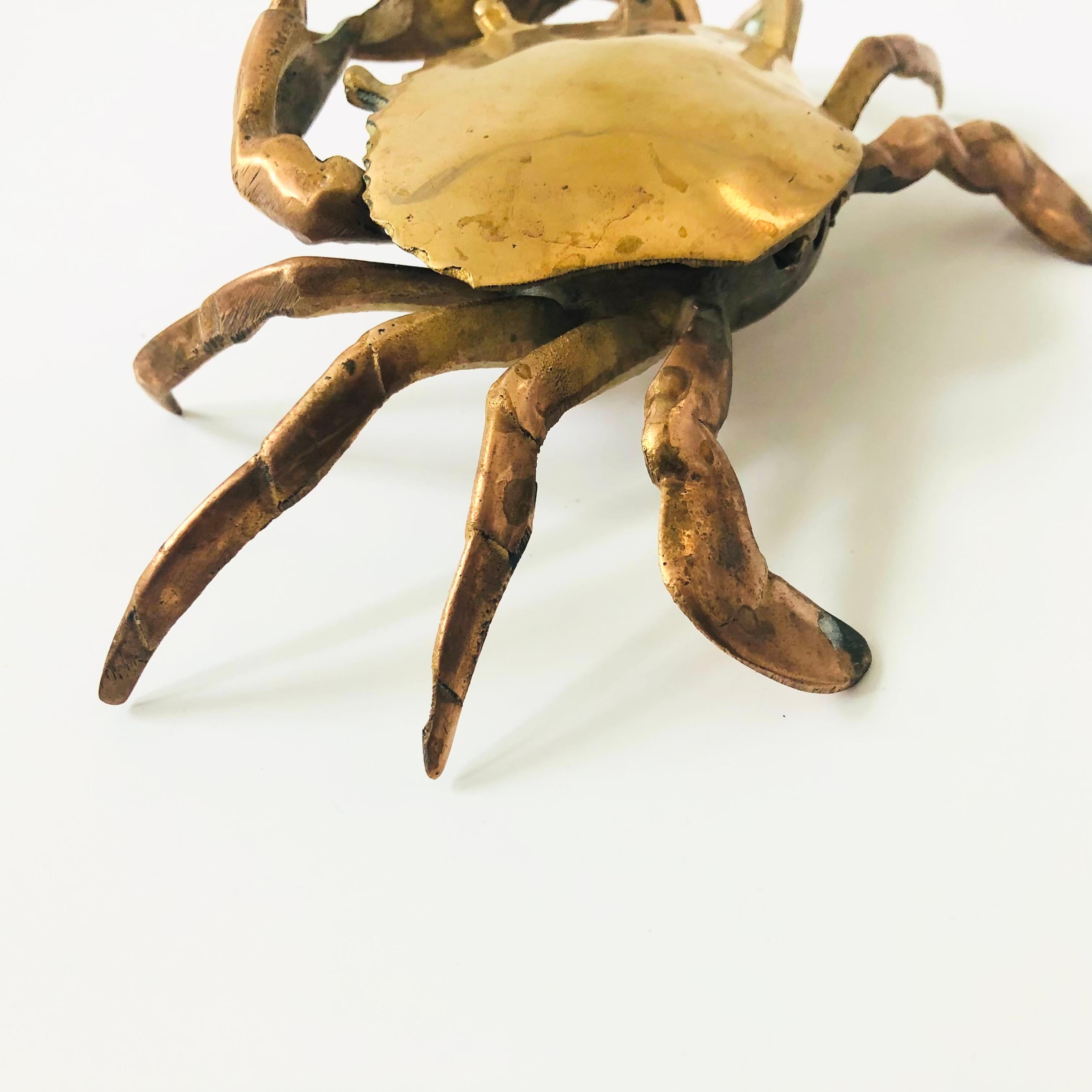 Vintage Brass Crab Box 4