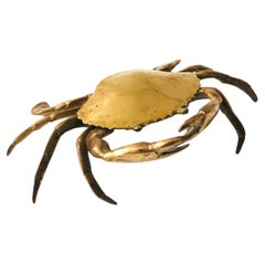 Retro Brass Crab Box