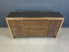 Vintage brass credenza by Belgochrom/dewulf selection, 1980s
