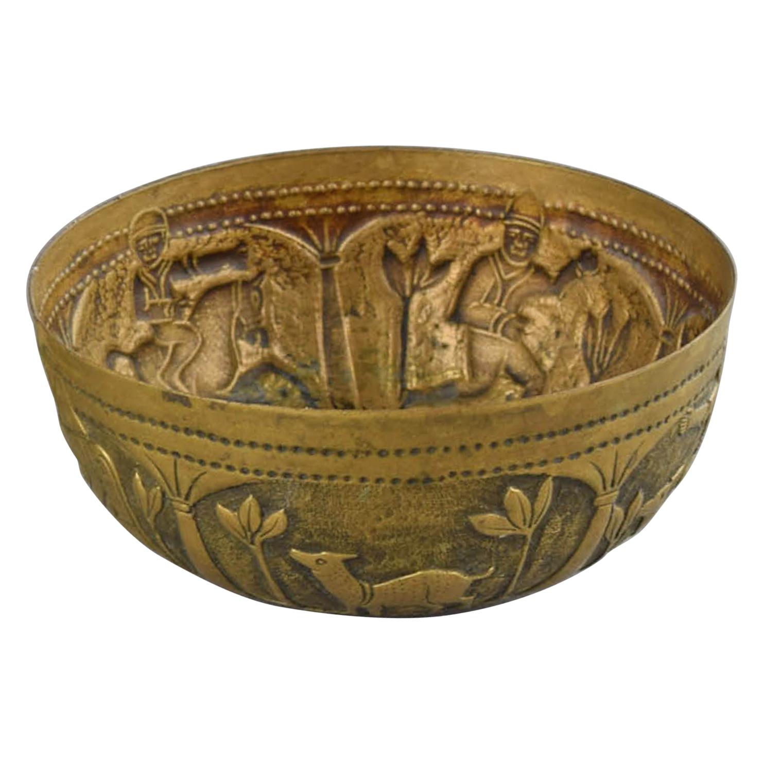 Vintage Brass Cup, South Eastern Asia, Early 20th Century