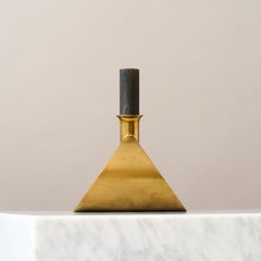 Vintage Brass Decanter by Pierre Forsell for Skultuna. Sweden, 1970s.