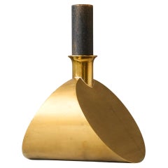 Vintage Brass Decanter by Pierre Forsell for Skultuna. Sweden, 1970s.