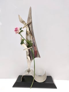 Vintage Brass Object Representing a Sail Boat in the style of Hagenauer