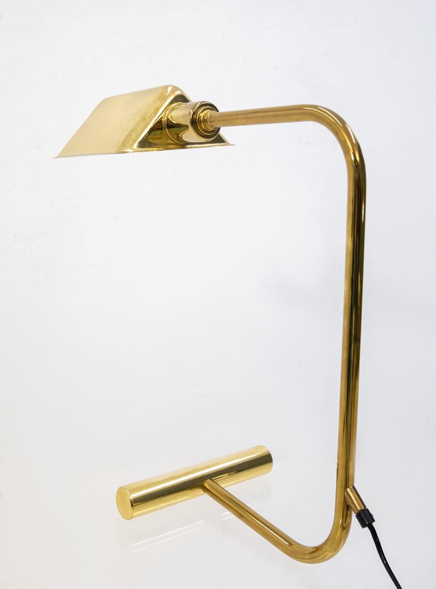Late 20th Century Vintage Brass Desk Lamp, 1970s