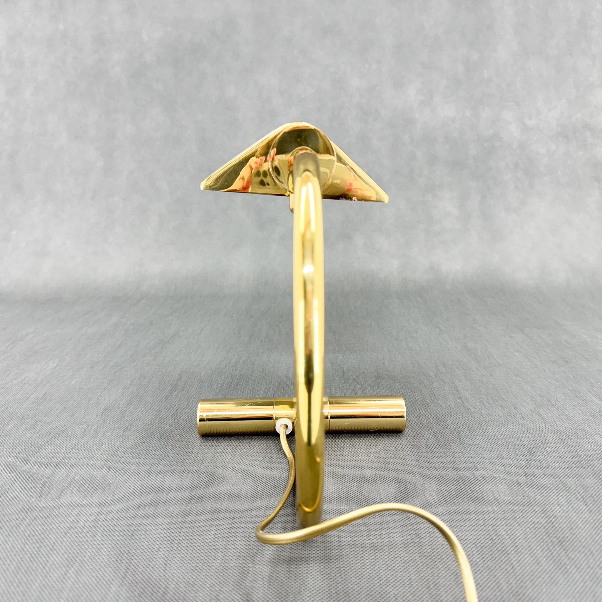 Metal Vintage Brass Desk Lamp, 1970's For Sale