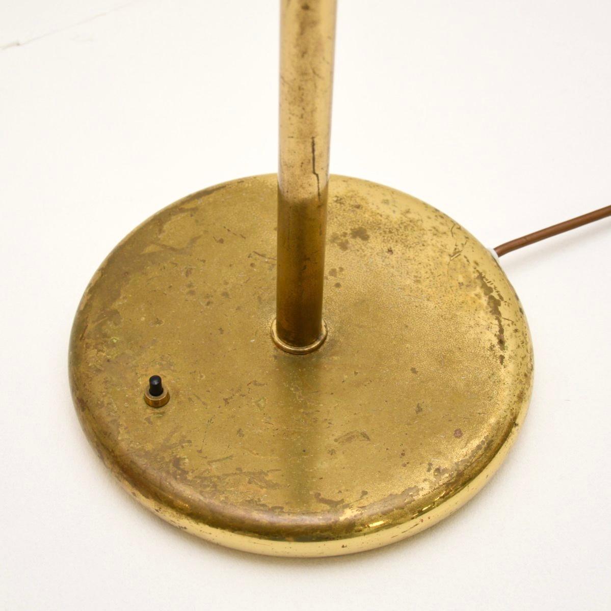 Vintage Brass Desk Lamp For Sale 1
