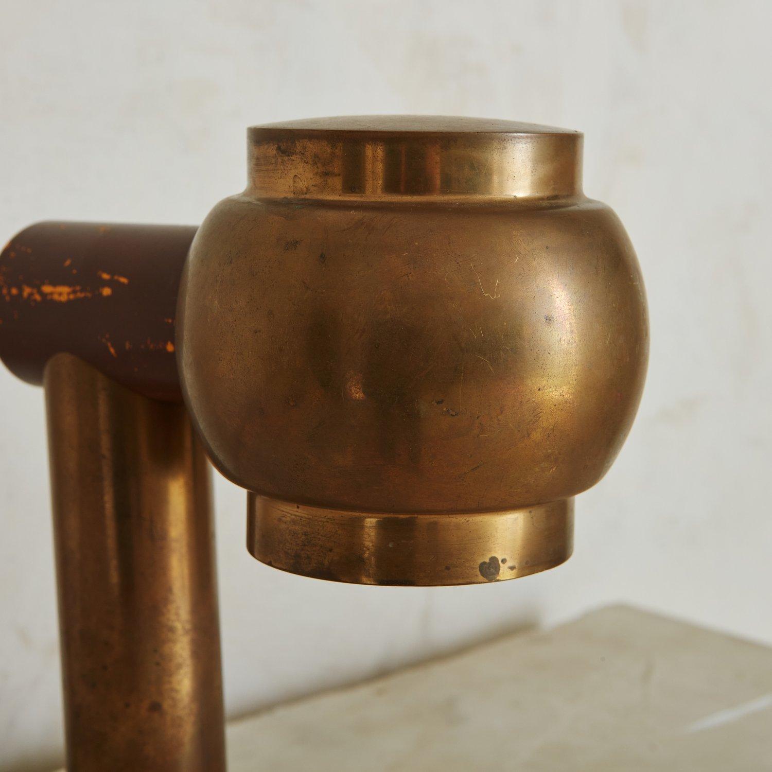 Vintage Brass Desk Lamp, France 20th Century 3