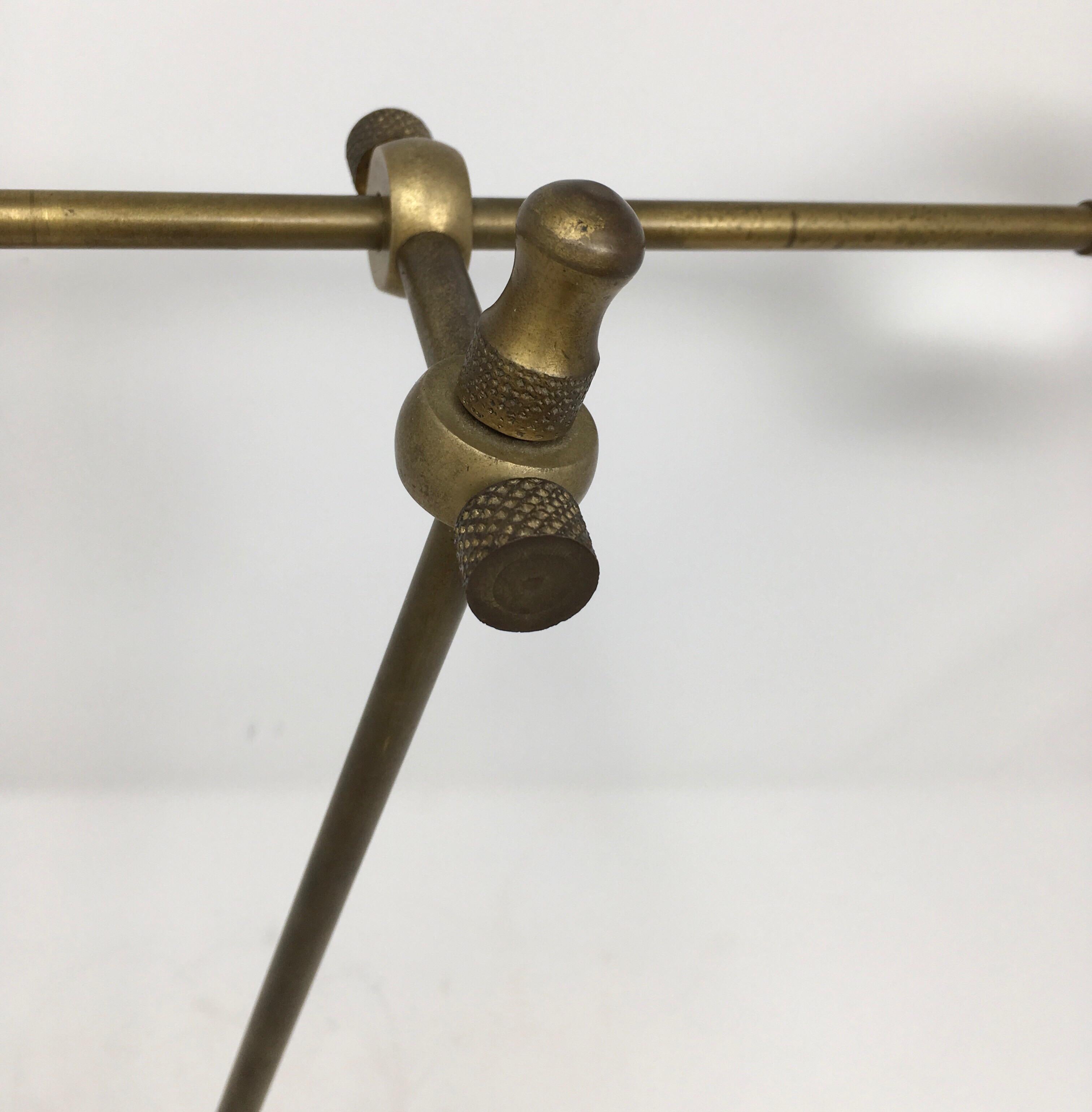 Vintage Brass Desktop Adjustable Magnifying Glass 3