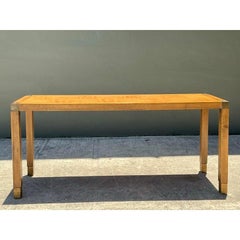 Vintage Brass Detail Campaign Console Table