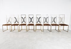 Vintage Brass Dining Chairs by Belgo Chrom, 1970s