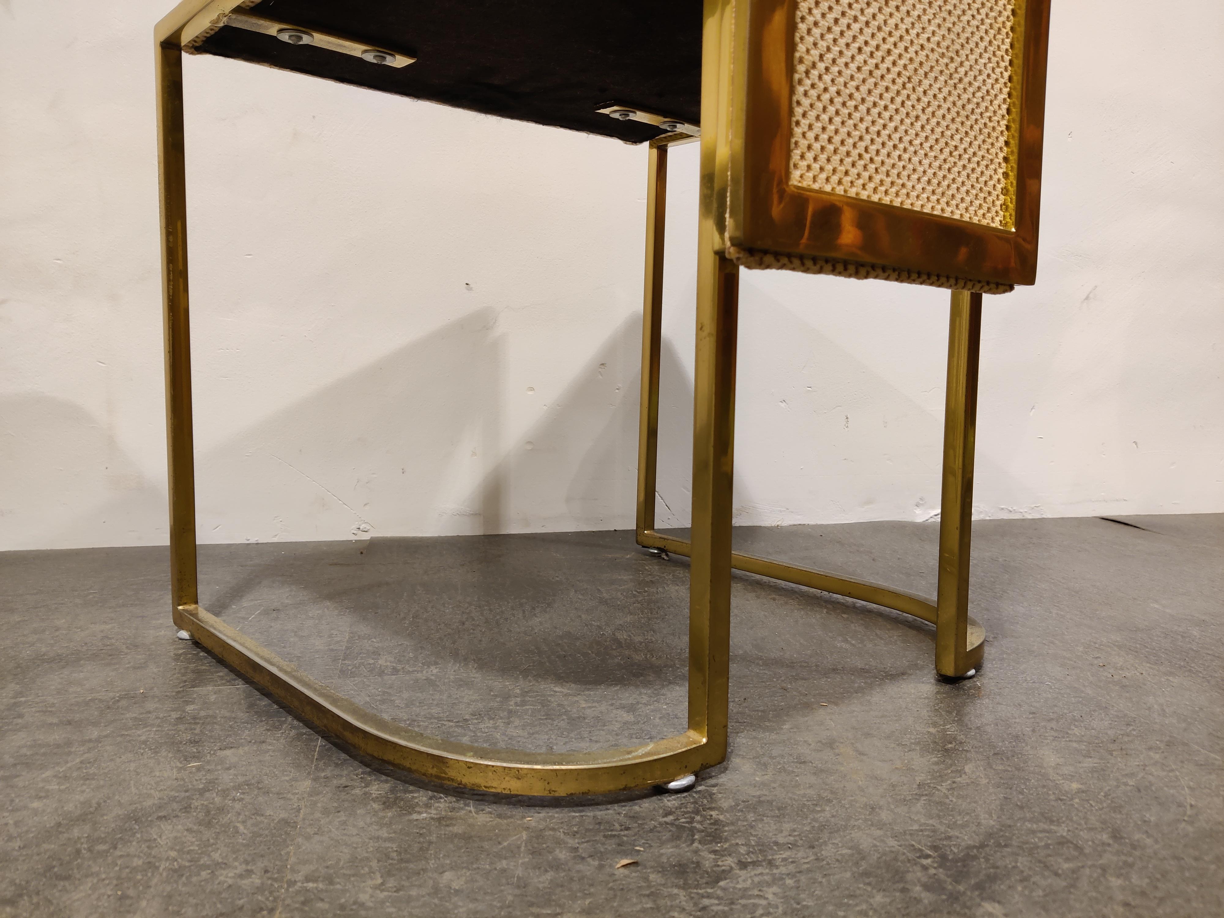 Vintage Brass Dining Chairs by Belgo Chrom, 1970s  2