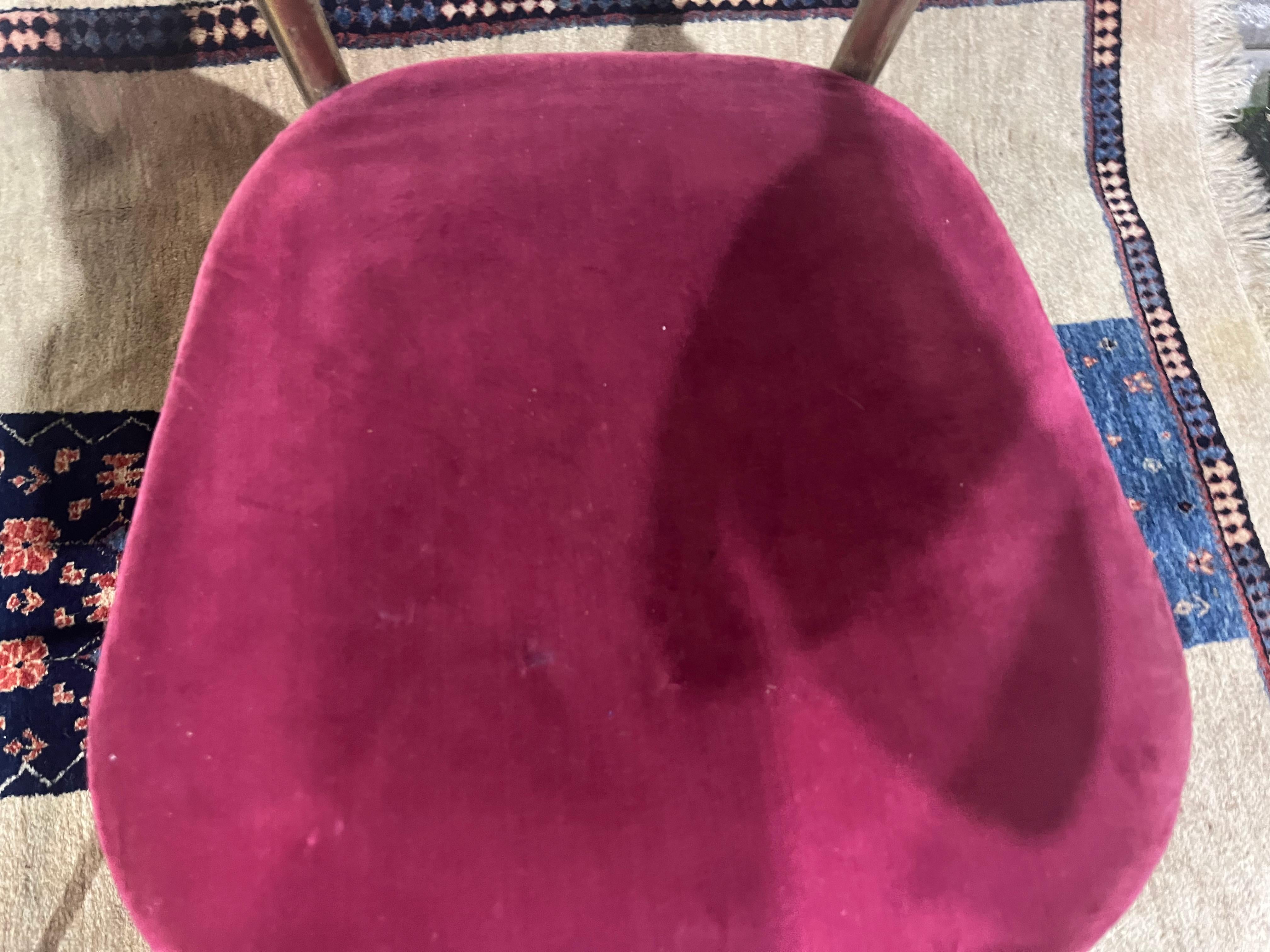 Sillas de comedor vintage de latón de Chiavari, Italia, años 50 en venta 4