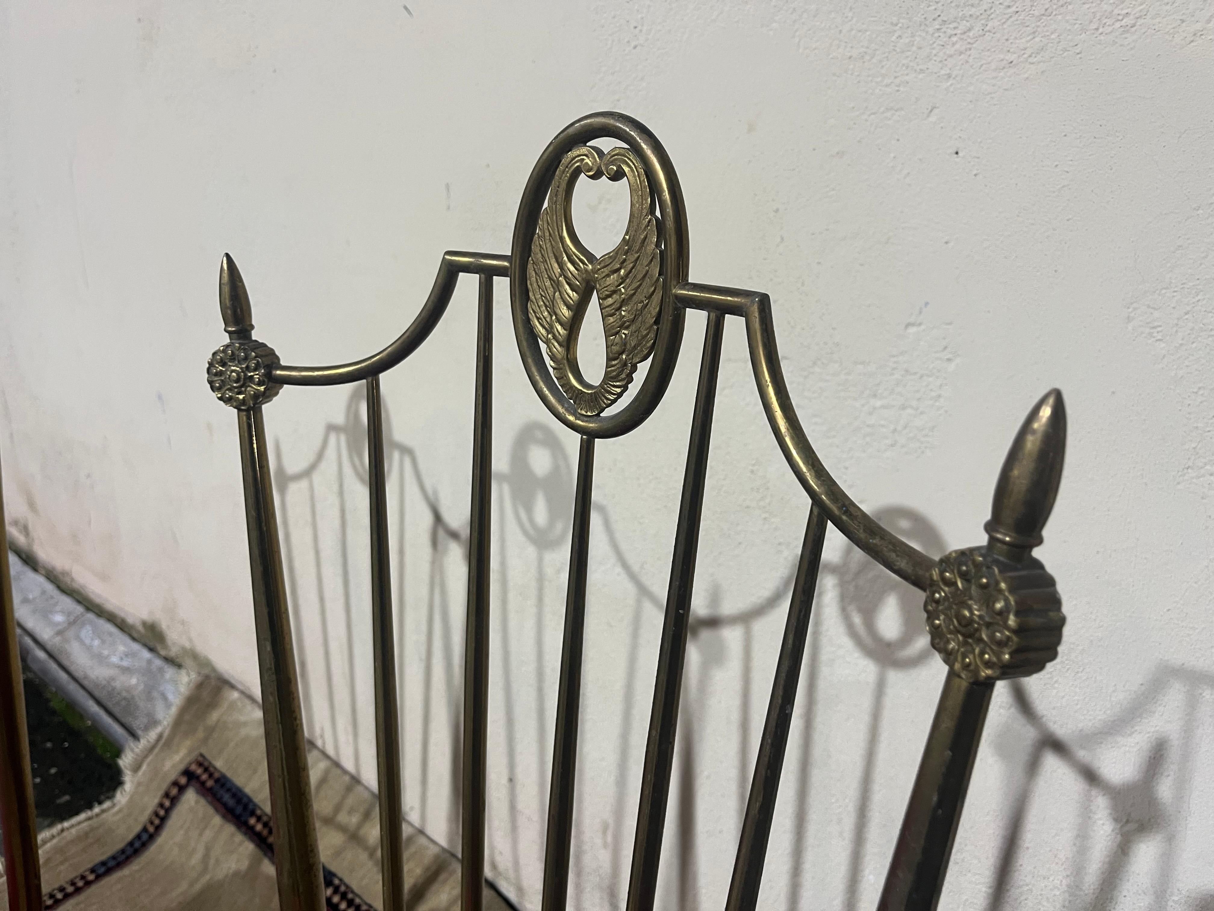 Sillas de comedor vintage de latón de Chiavari, Italia, años 50 Latón en venta