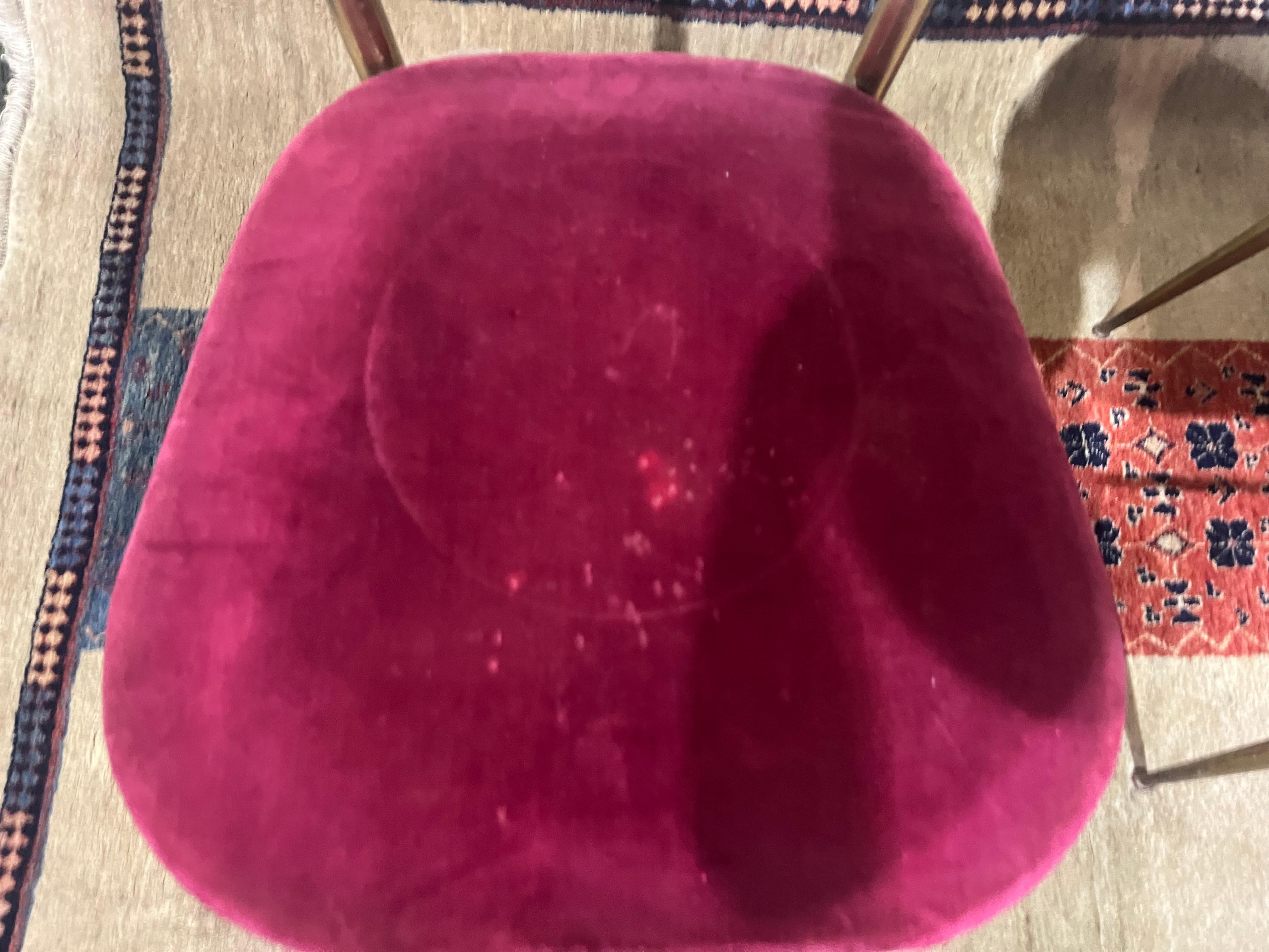 Sillas de comedor vintage de latón de Chiavari, Italia, años 50 en venta 3