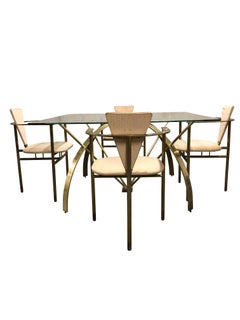 Vintage Brass Dining Set by Belgochrom, 1970s