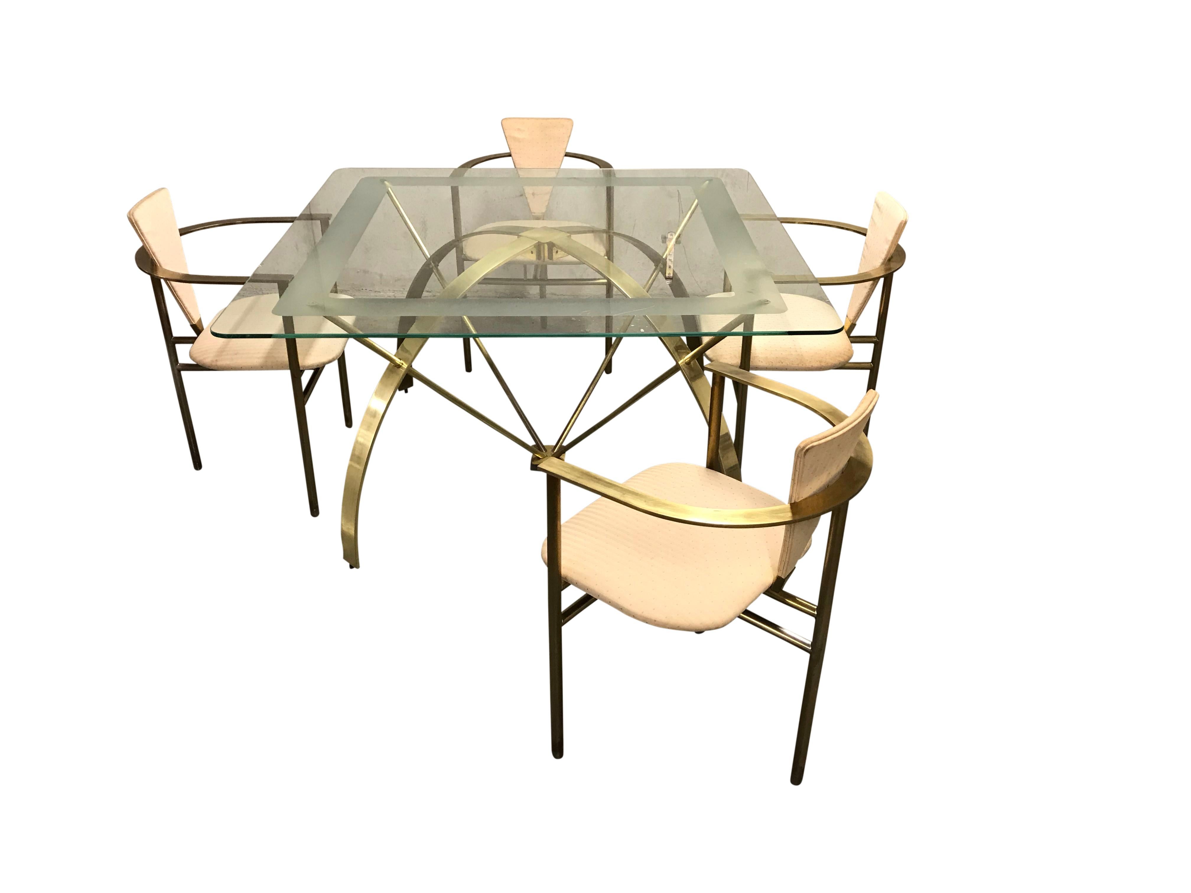 vintage brass dining table