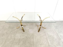 Vintage brass dining table, 1970s