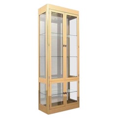 Vintage Brass Display Cabinets by Mastercraft