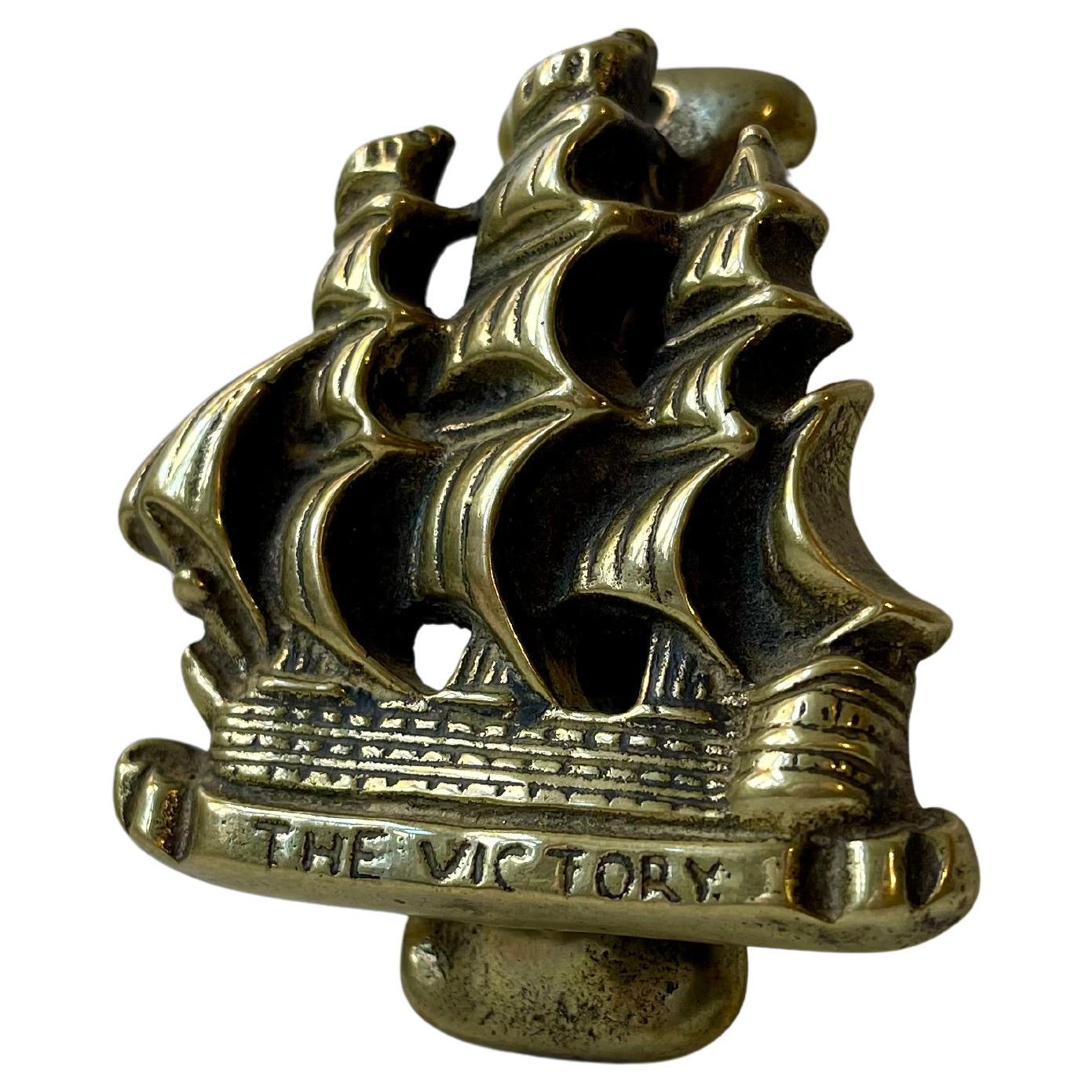 Aldaba de latón vintage HMS Victory