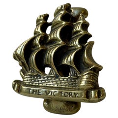 Türgriff aus Messing, HMS Victory, Vintage