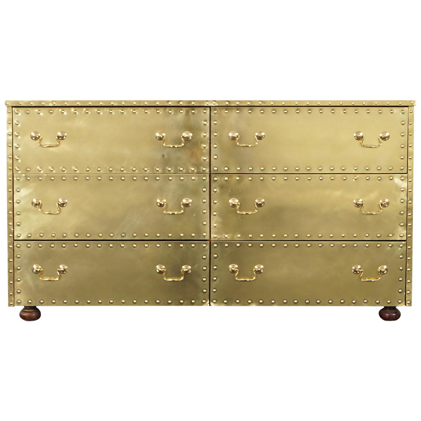 Vintage Brass Dresser by Sarreid