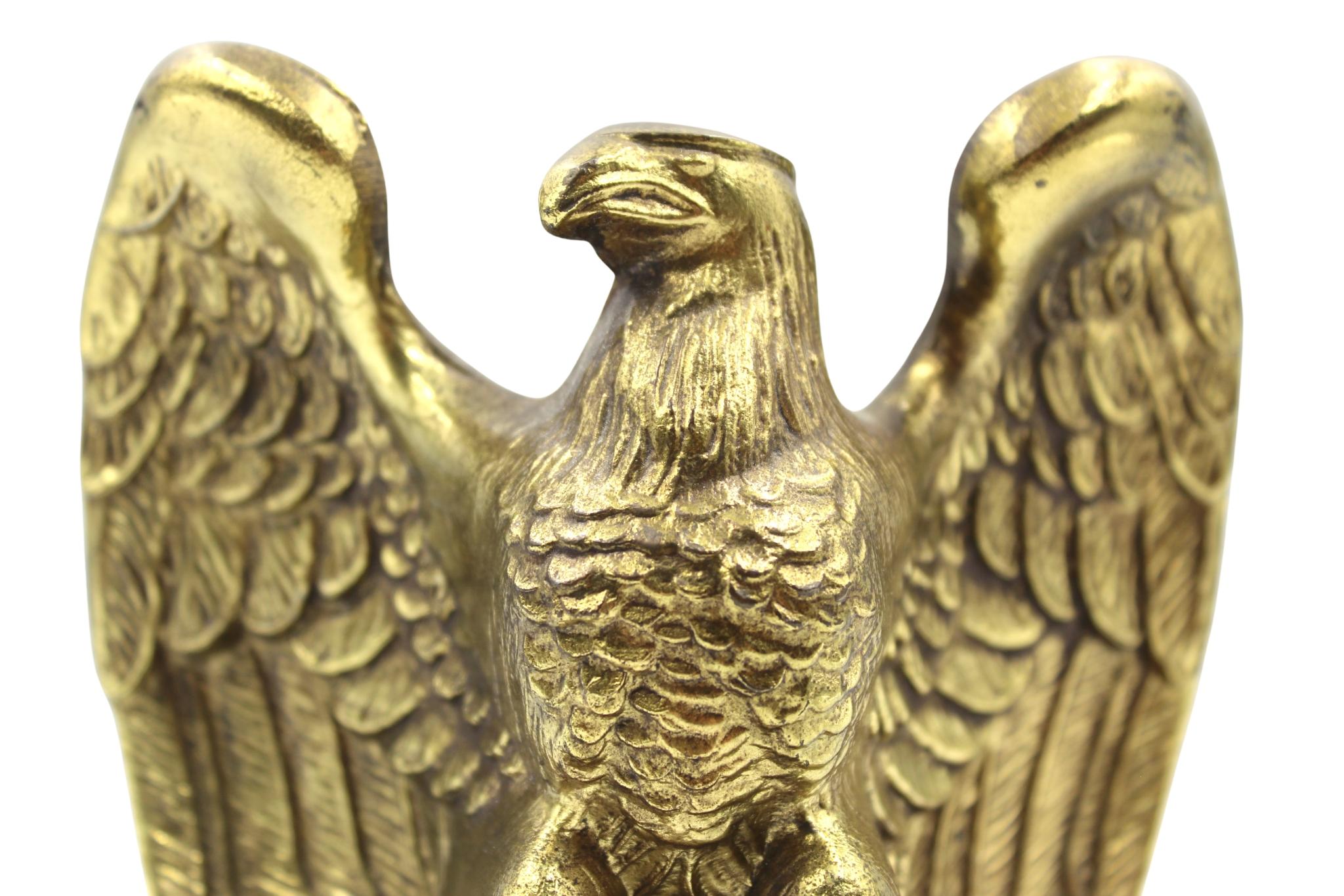 Vintage Brass Eagle Bookends For Sale 1