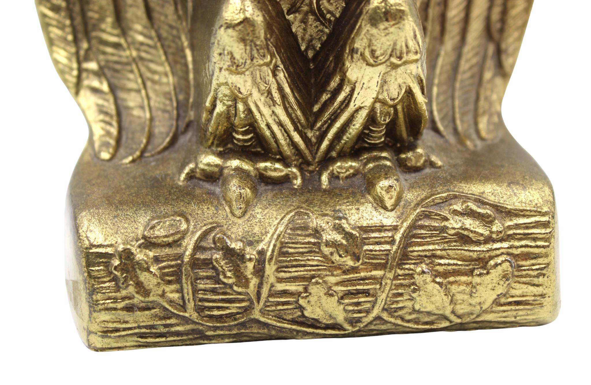 Vintage Brass Eagle Bookends For Sale 3