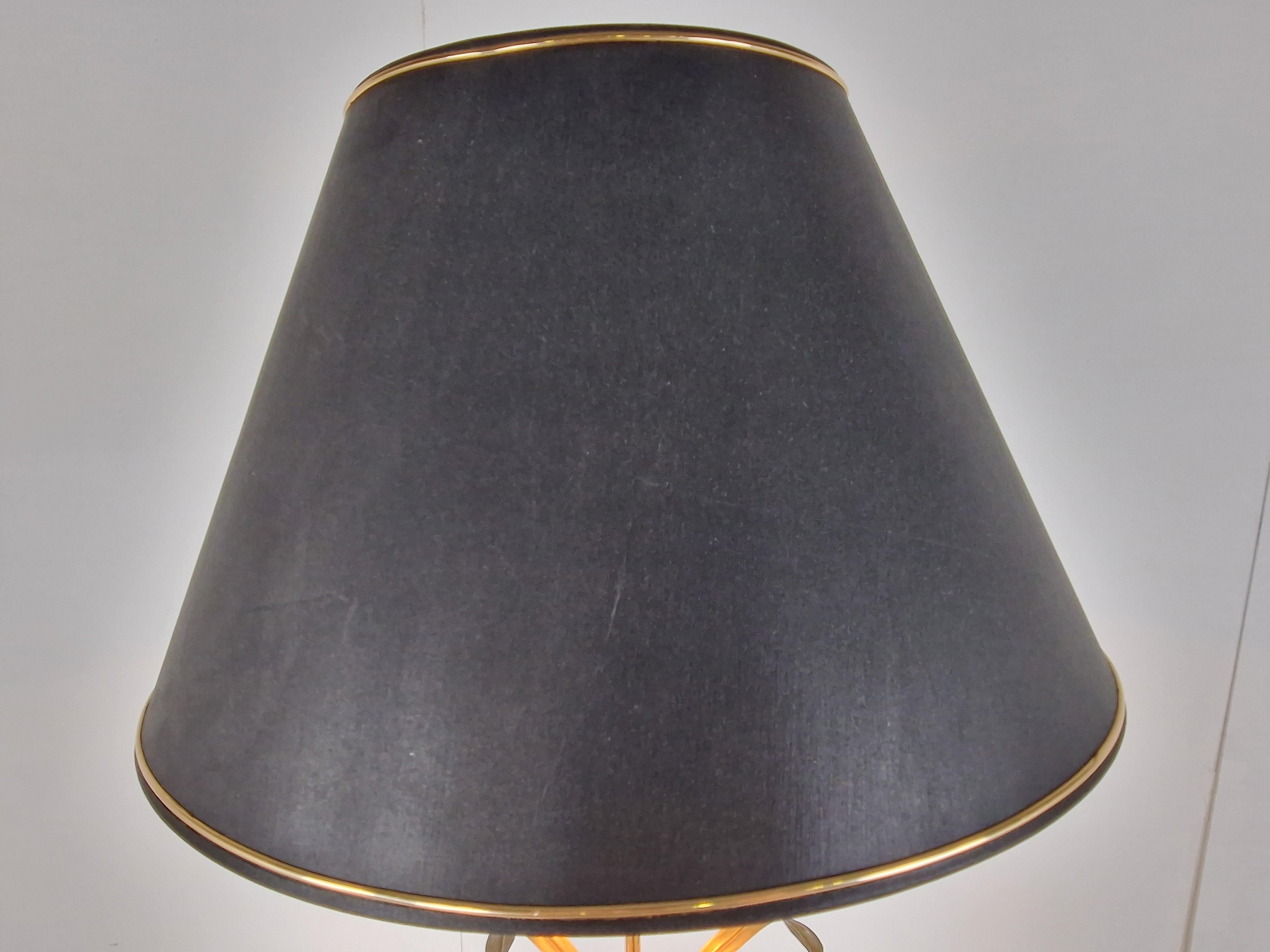 Late 20th Century Vintage Brass Faux Bamboo Floorlamp, 1970s