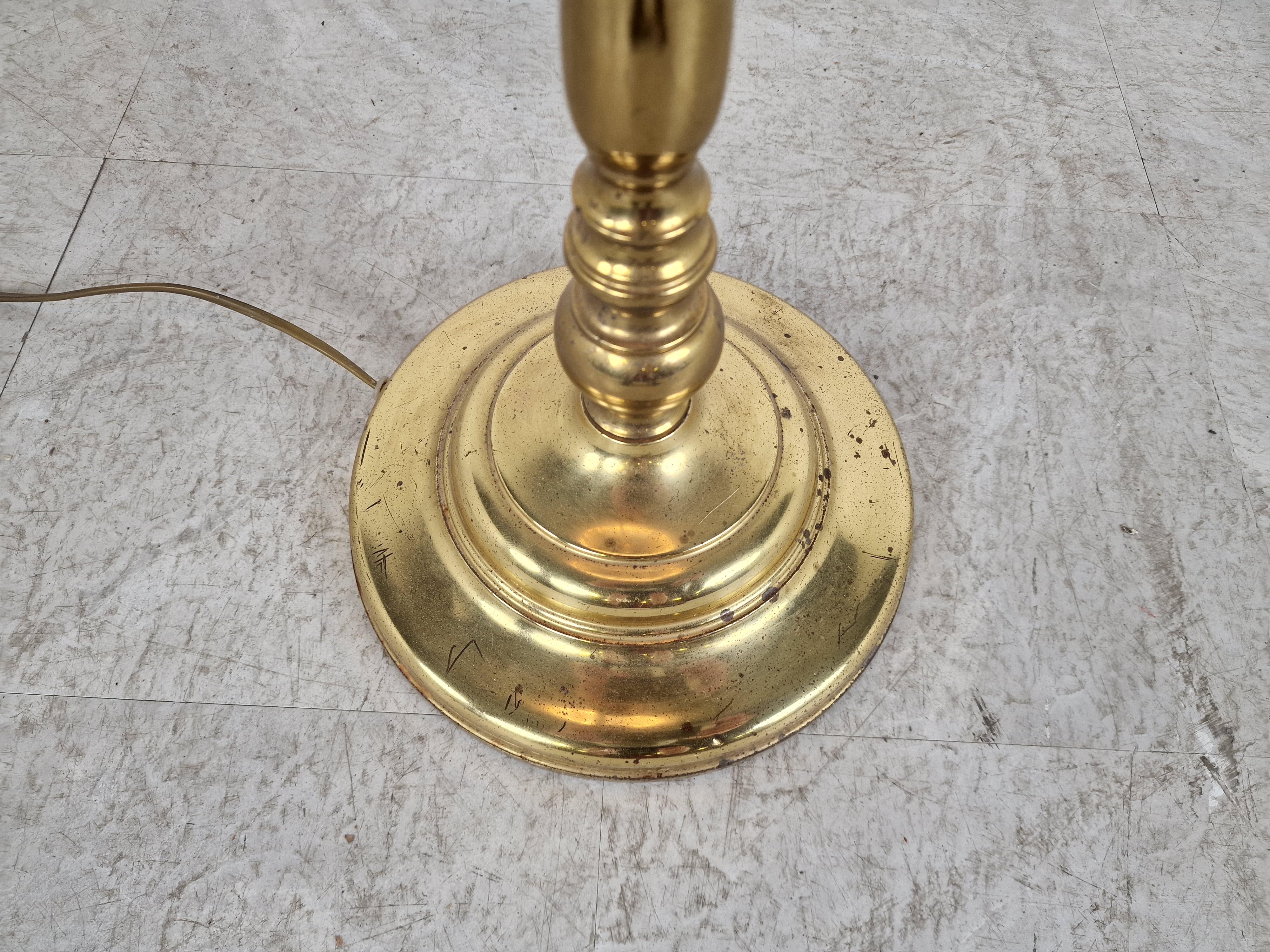 Vintage Brass Faux Bamboo Floorlamp, 1970s 1