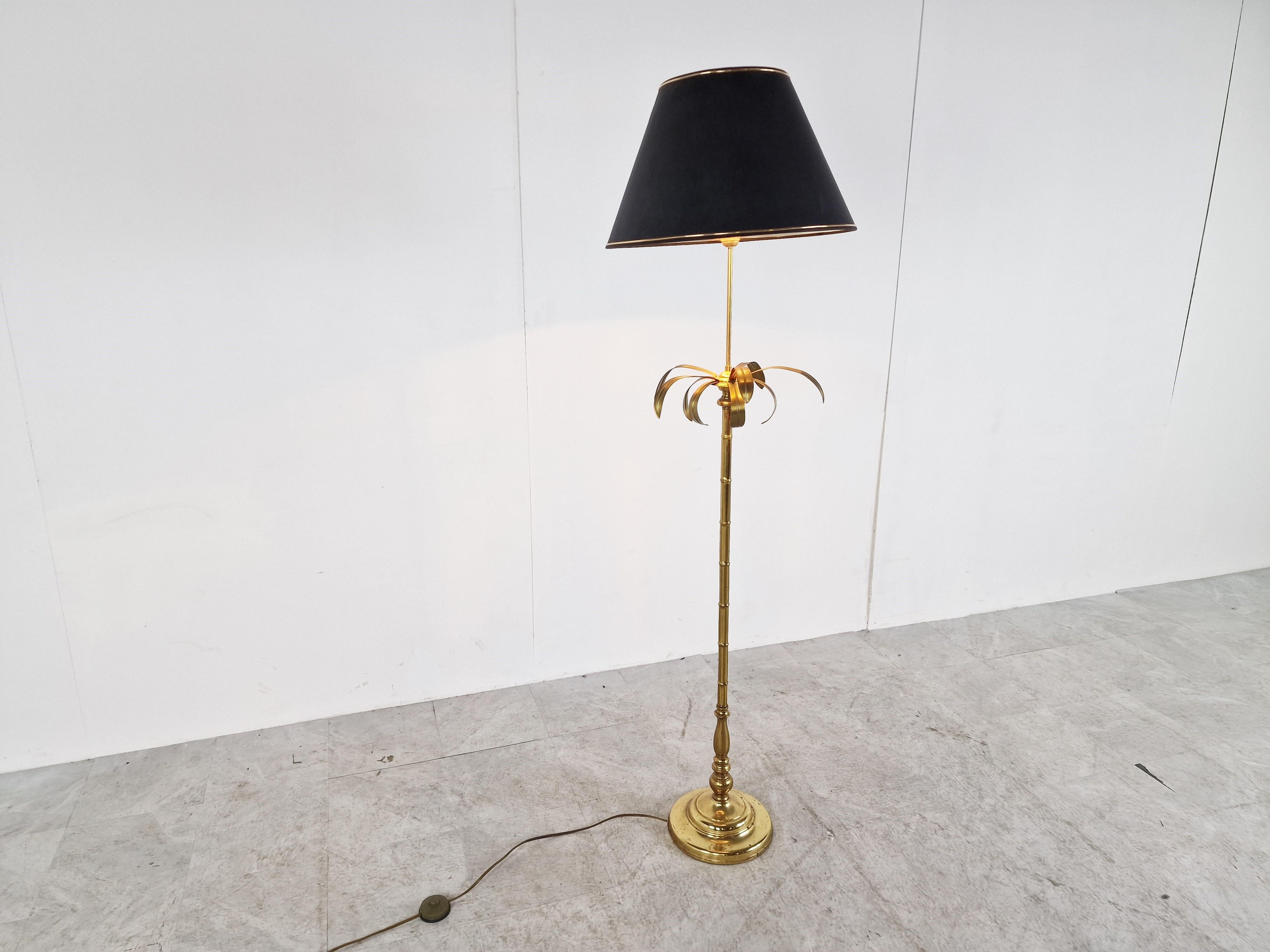Vintage Brass Faux Bamboo Floorlamp, 1970s 2