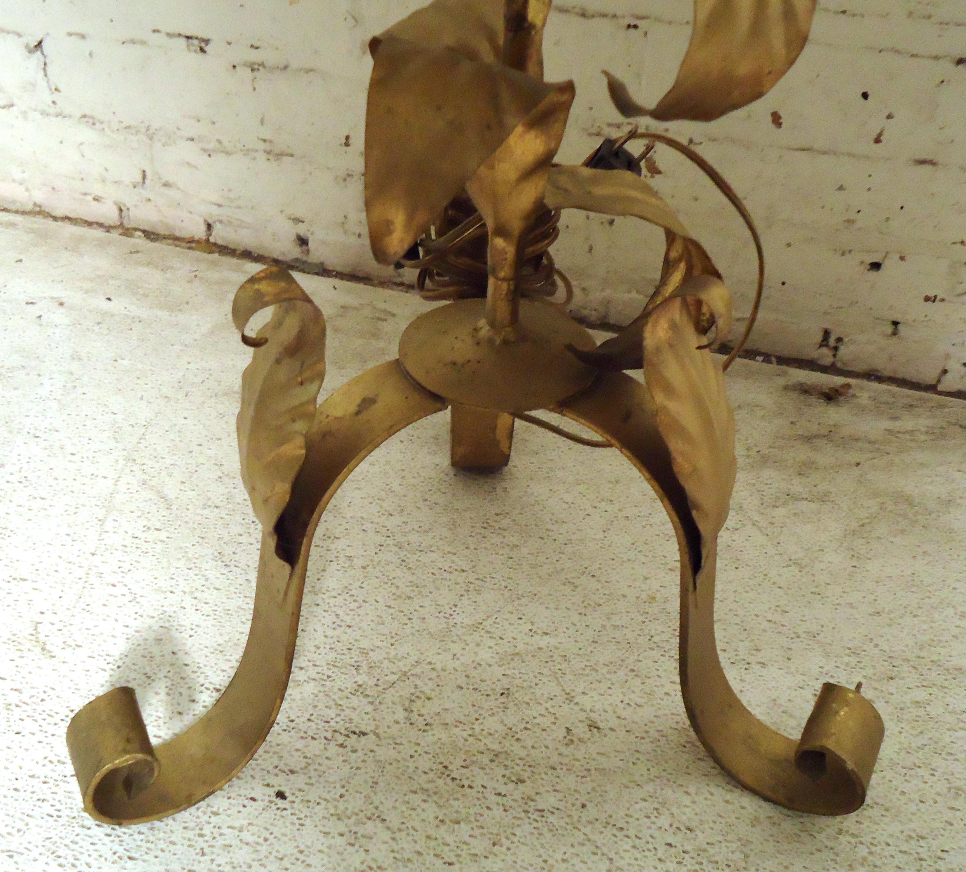 Metal Vintage Brass Finished Floor Lamps