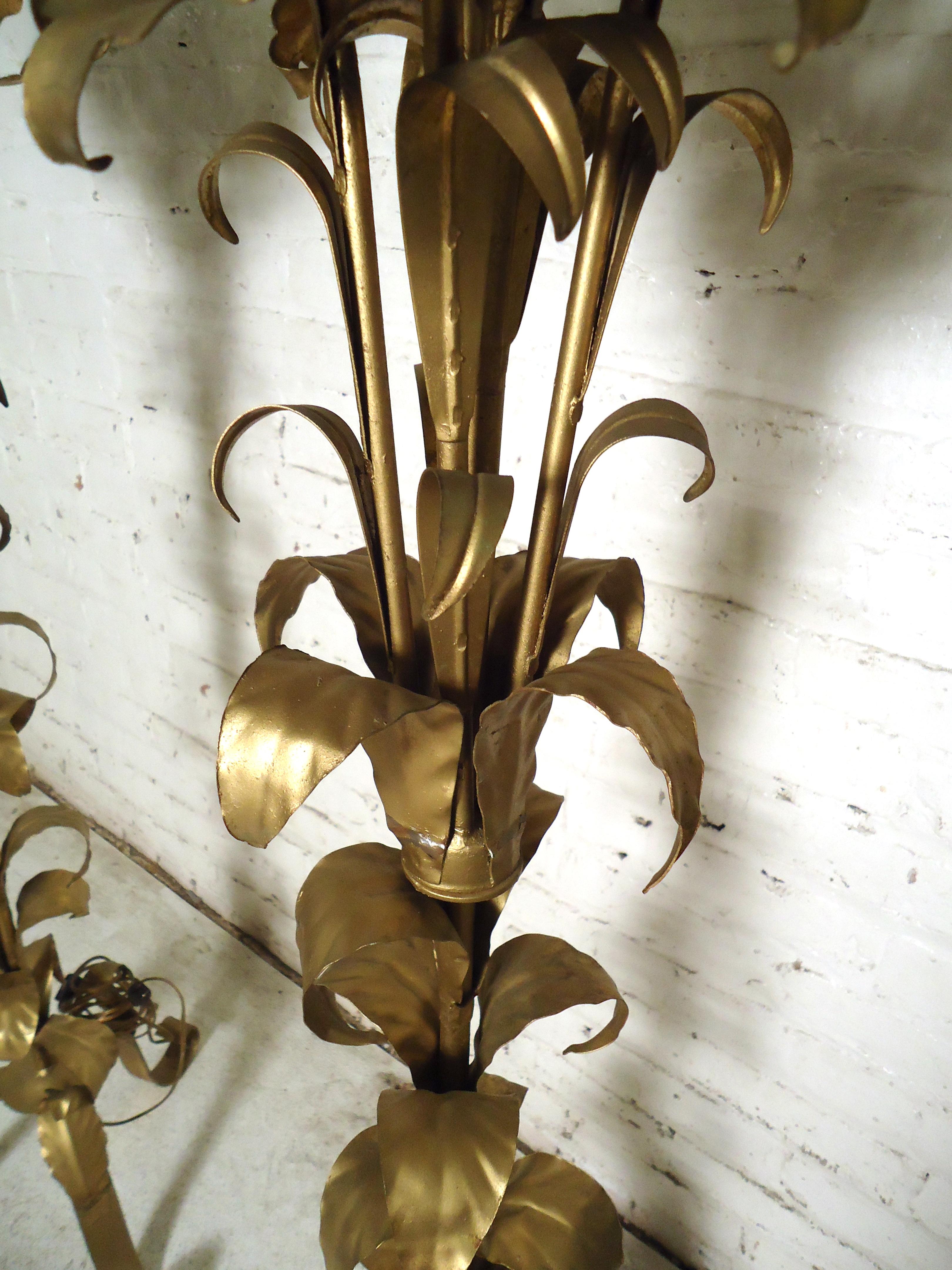 Vintage Brass Finished Floor Lamps For Sale 1