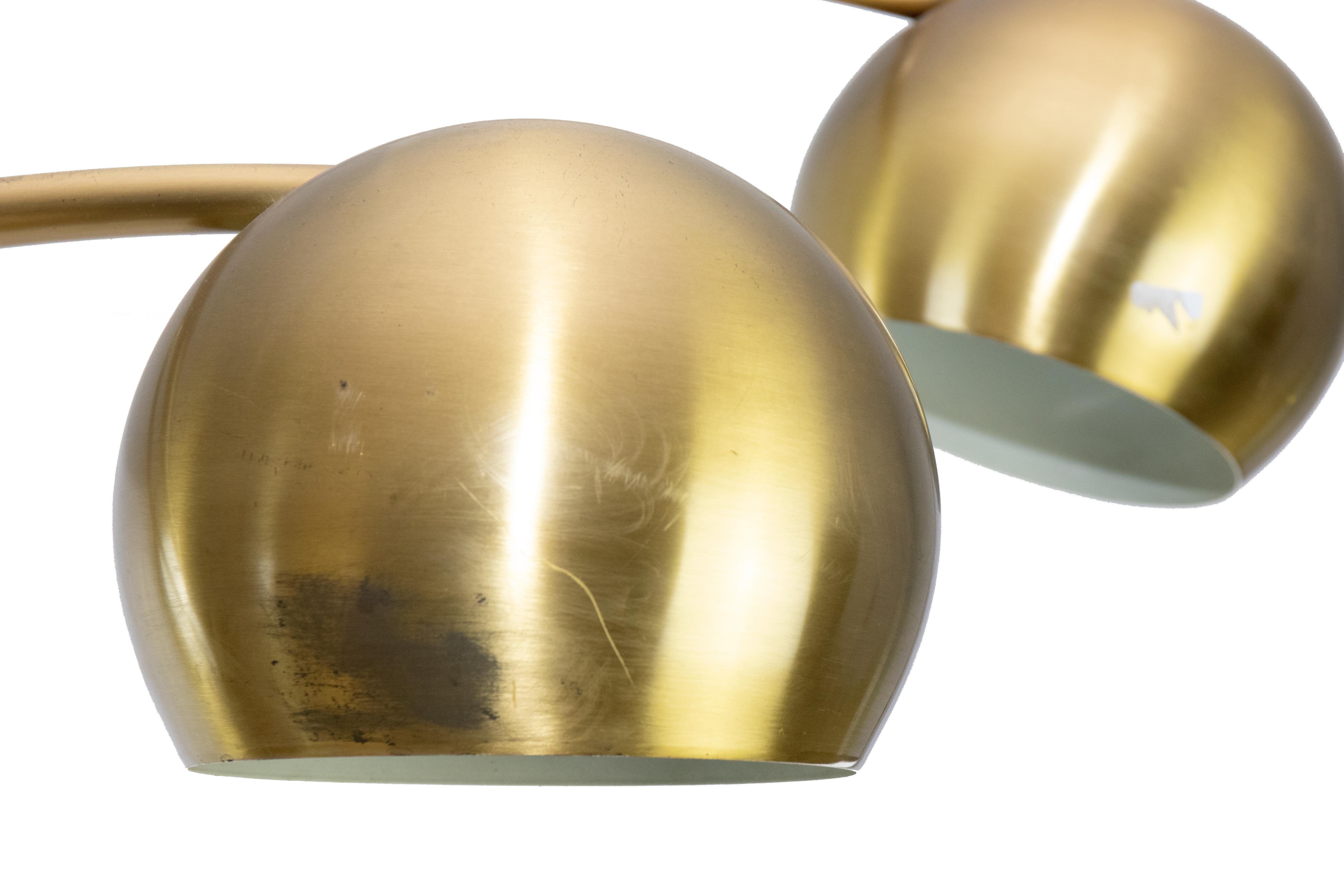 Fin du 20e siècle Lampadaire en laiton vintage attribué à Goffredo Reggiani, 1970 en vente
