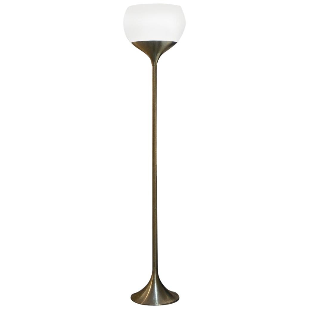 Vintage Brass Floor Lamp by Harvey Guzzini, 1970s