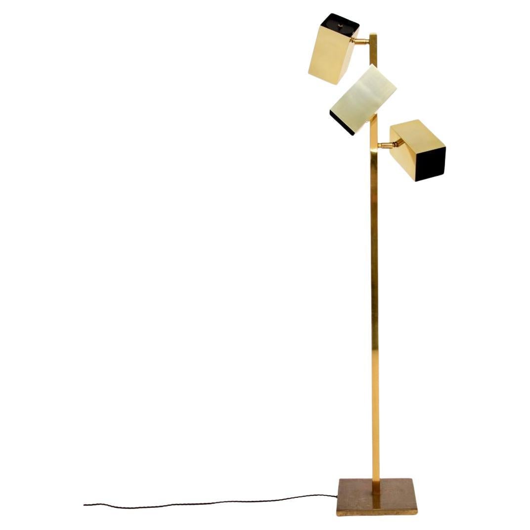 Vintage Brass Floor Lamp by Koch and Lowy For Sale