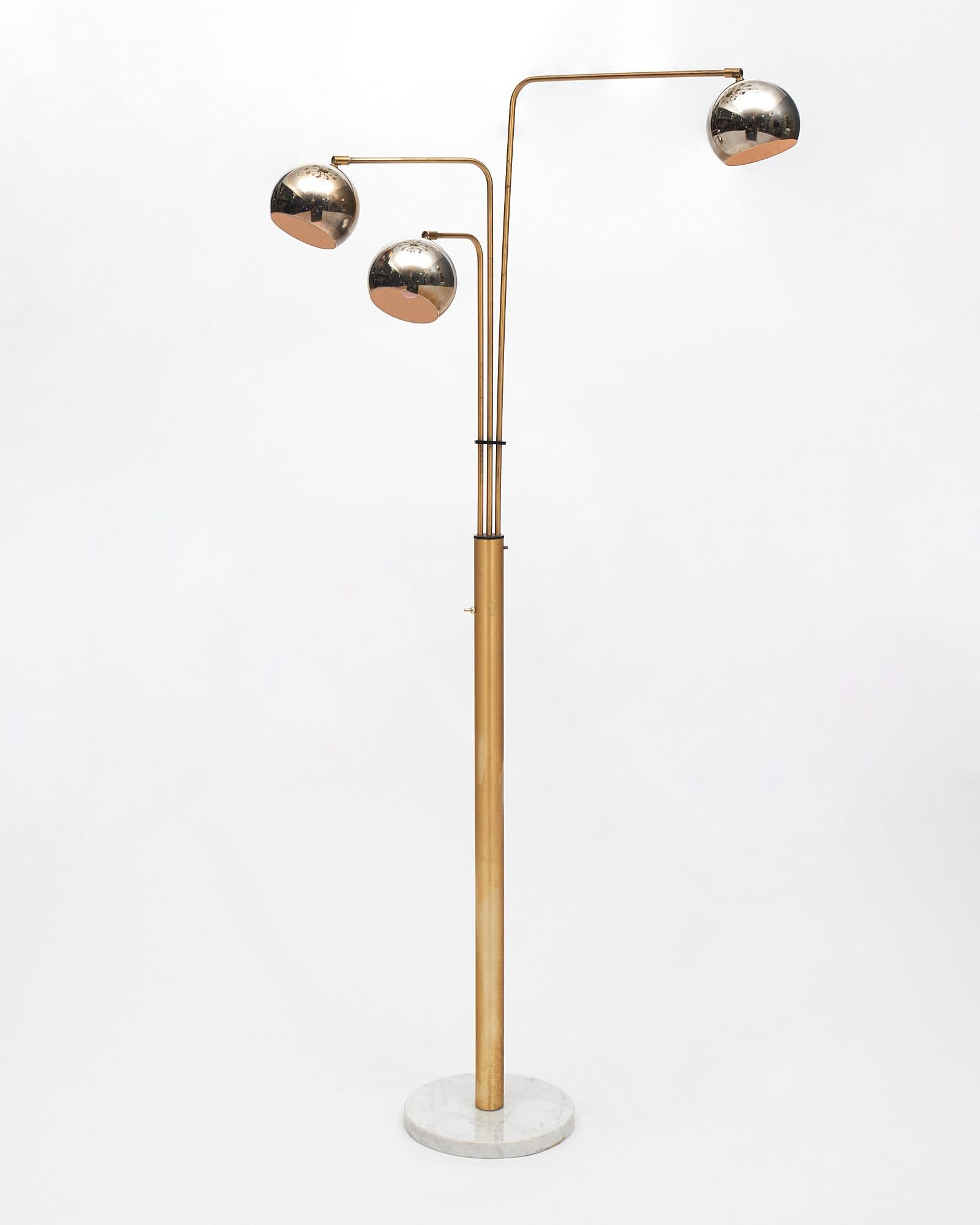 Italian Vintage Brass Floor Lamp by Reggiani