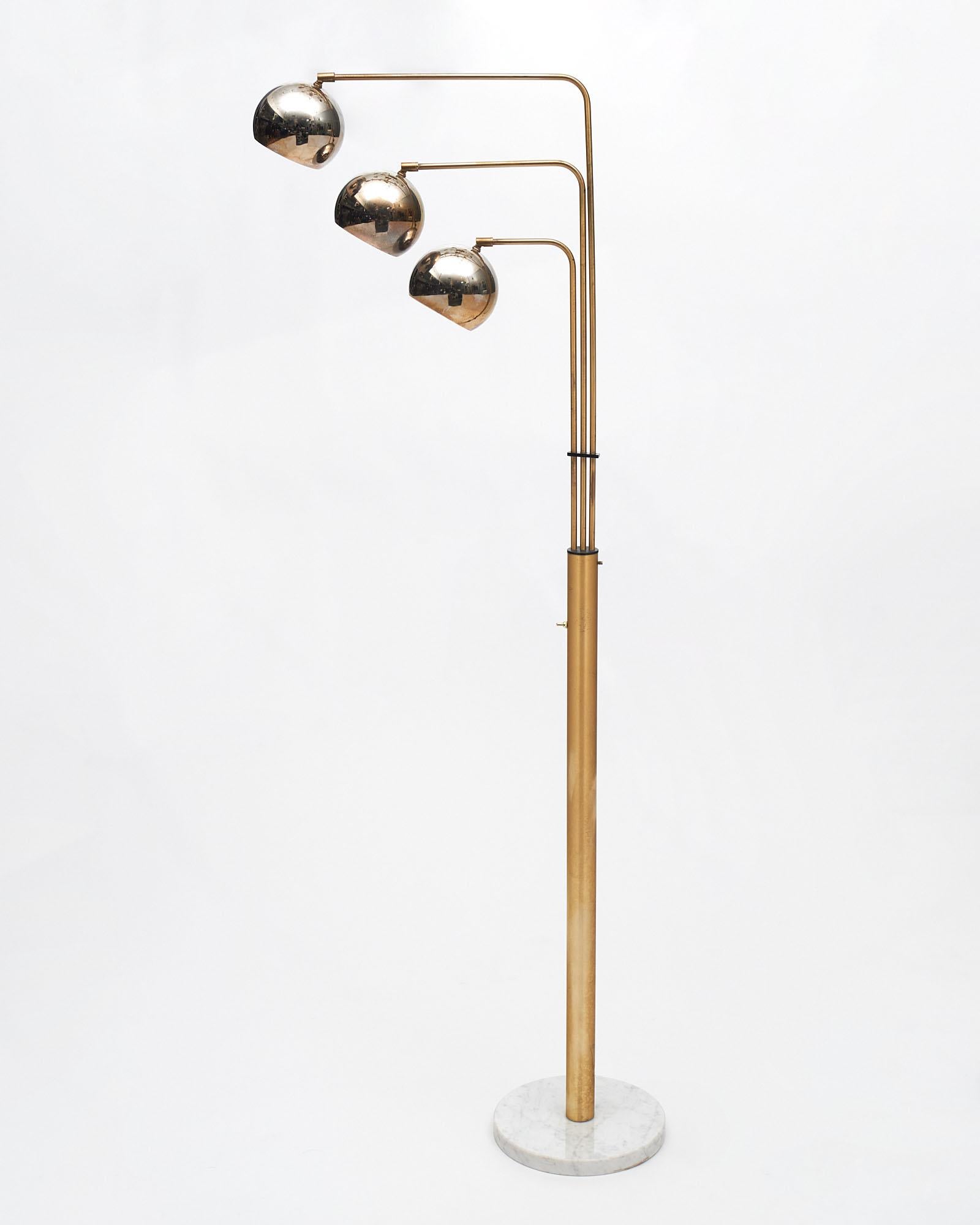 Late 20th Century Vintage Brass Floor Lamp by Reggiani