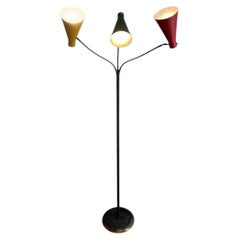 Vintage Brass floor lamp by Seminara Torino with stamp Attr. Ostuni 50s