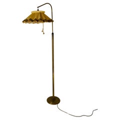 Art deco Brass Floor Lamp, Italy, 1940s