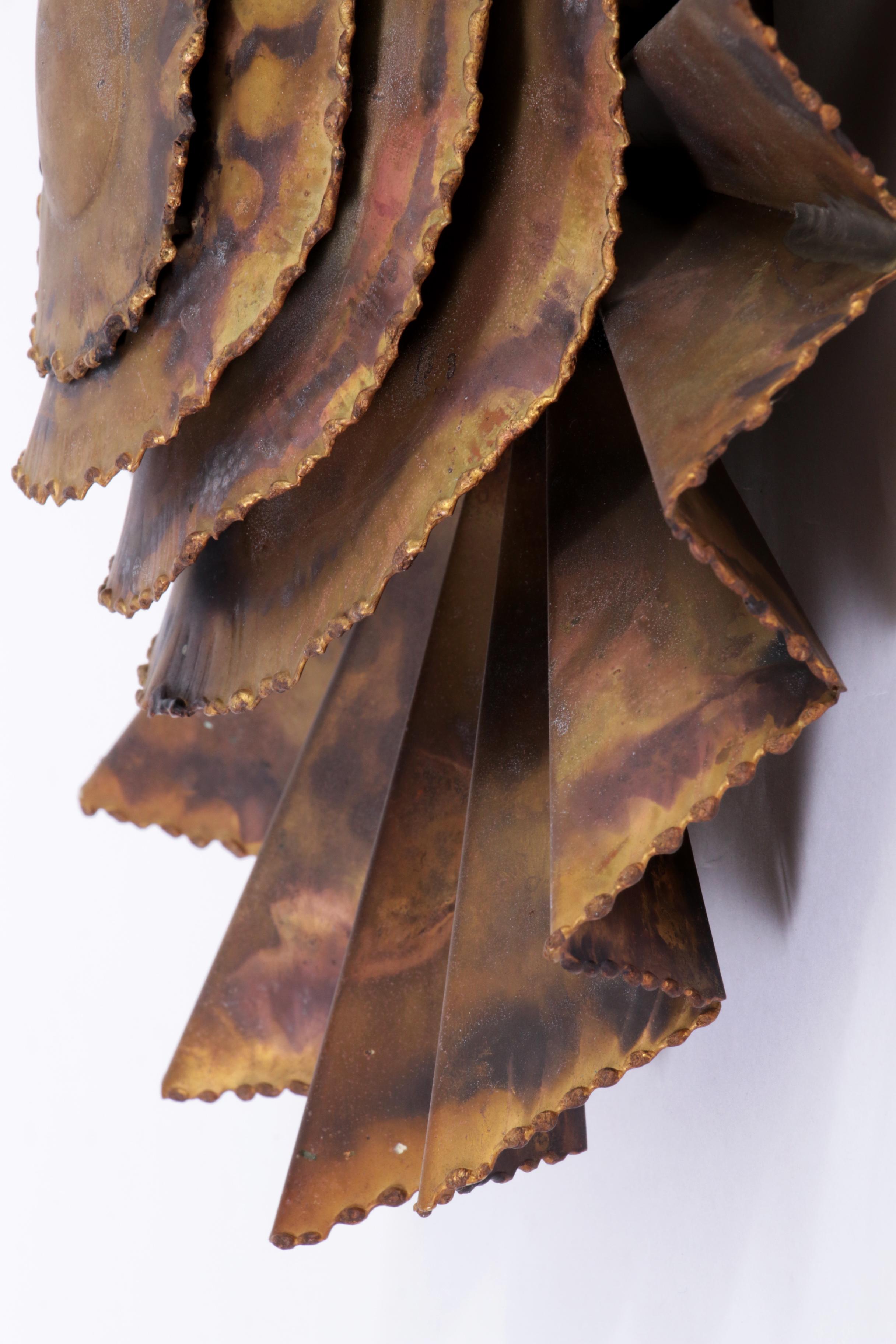 Lámpara de pared Flor de latón de Svend Aage Holm Sørensen para Holm Sørensen en venta 2