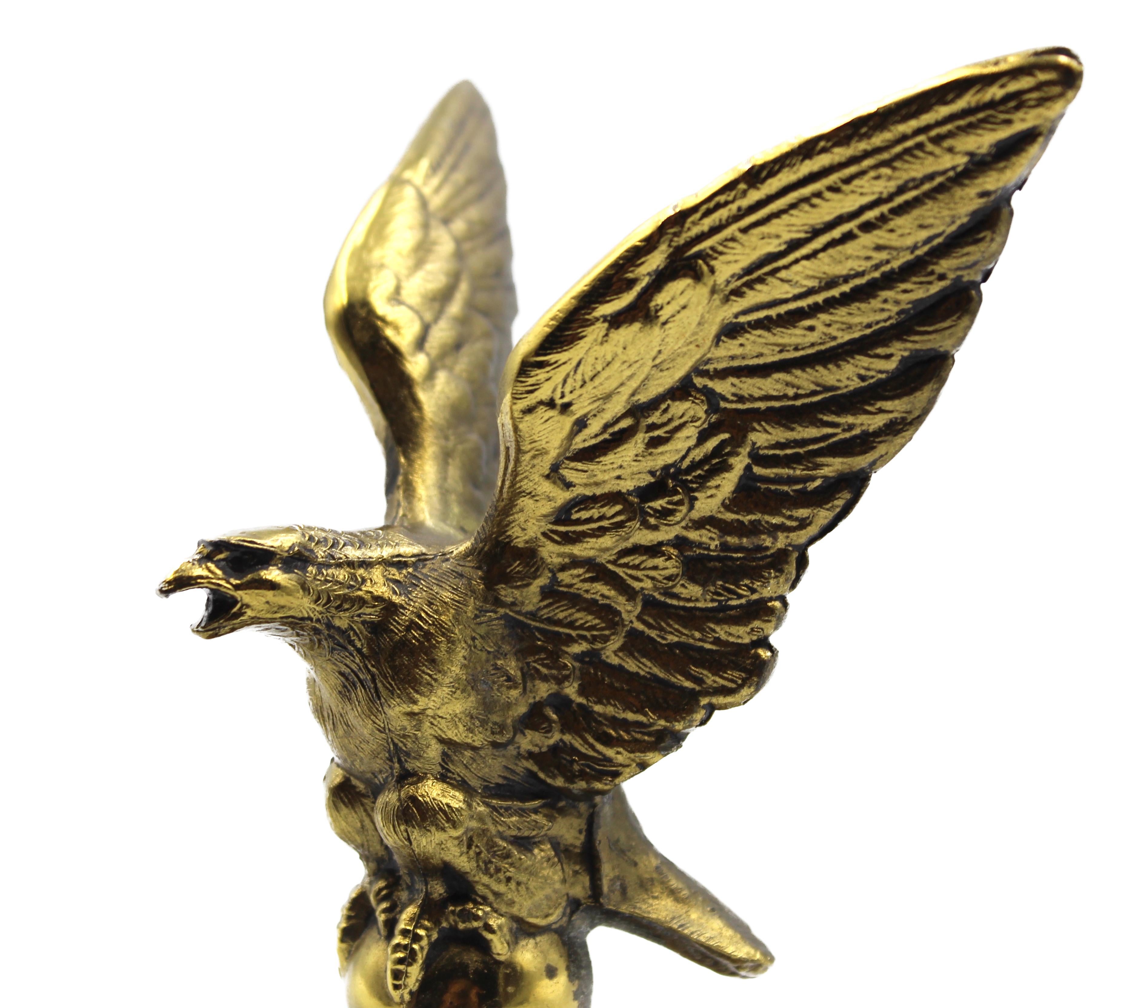 Federal Vintage Brass Flying Eagle Bookends