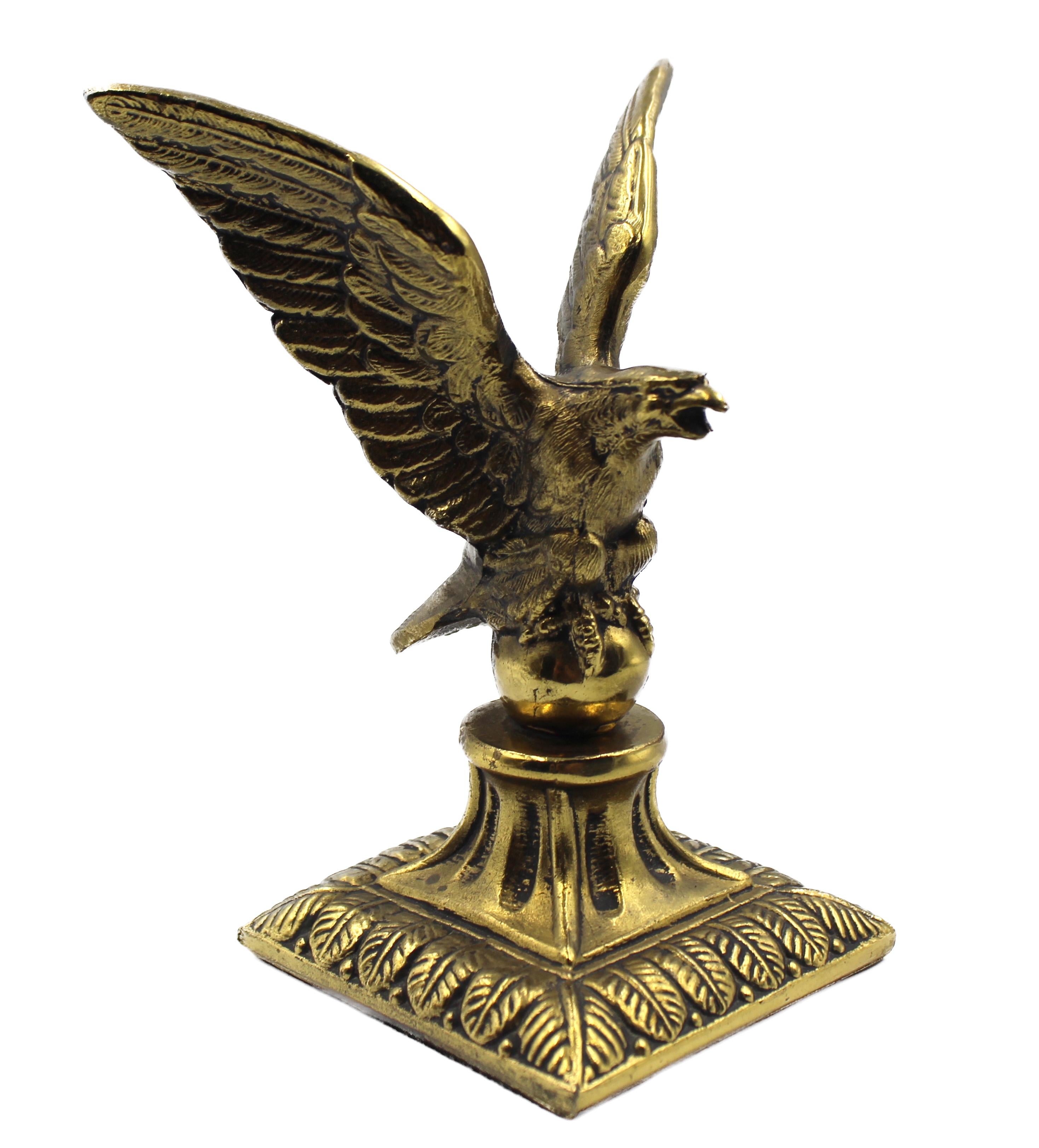 American Vintage Brass Flying Eagle Bookends