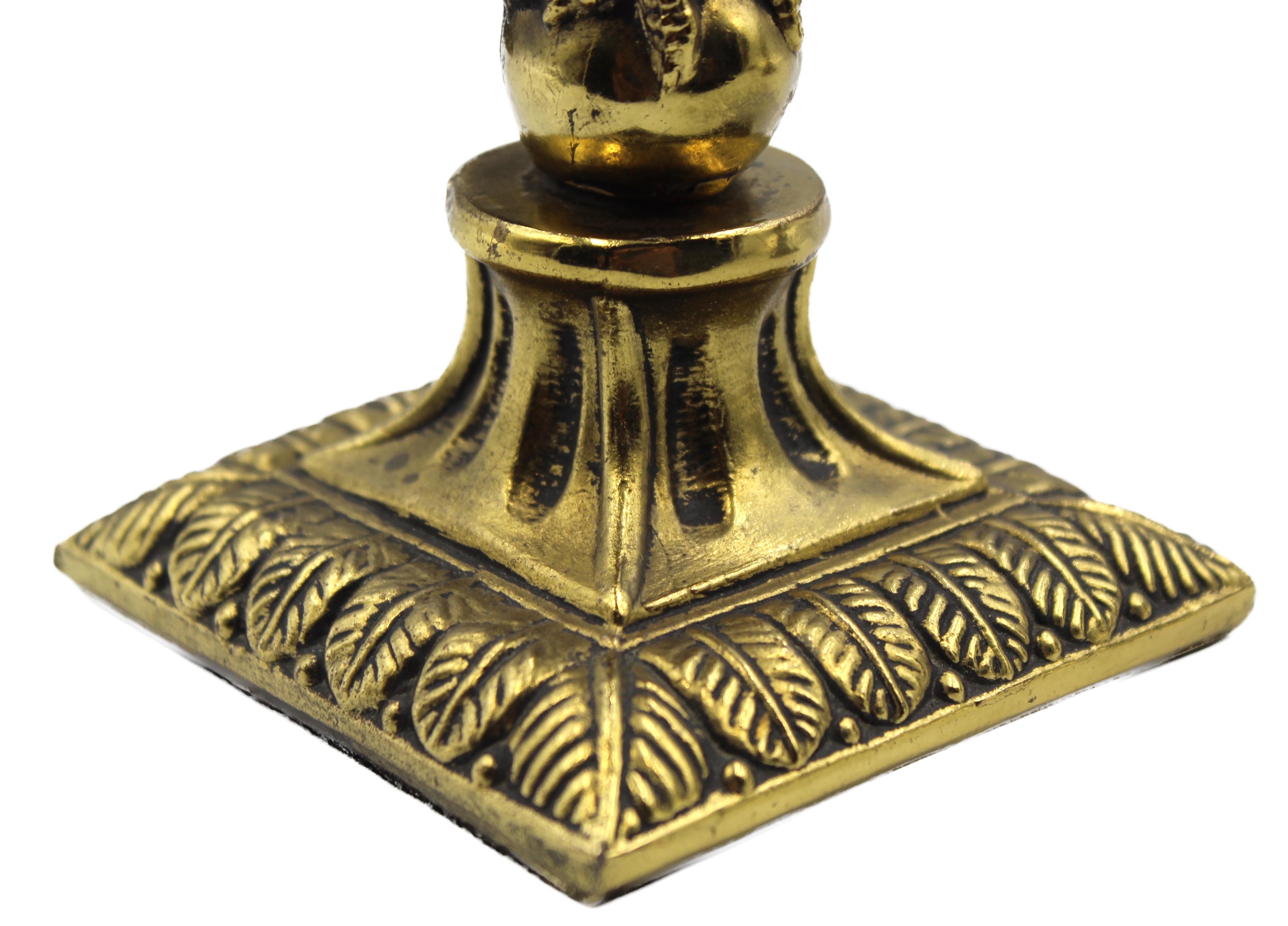 Vintage Brass Flying Eagle Bookends 1
