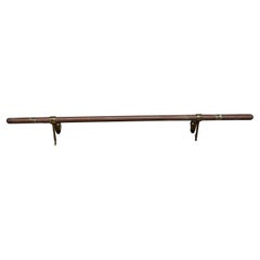 Vintage Brass Foot Rail Tubular Footrest Bar