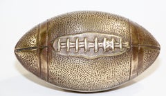 Vintage Brass Football Paperweight