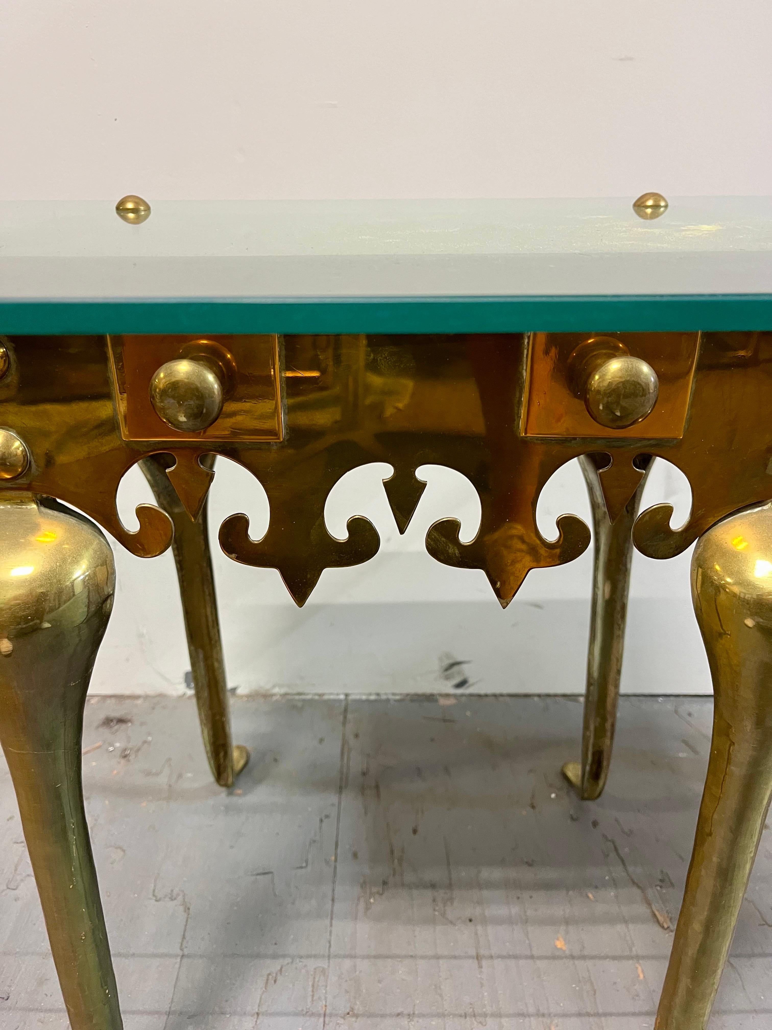 Vintage Brass Footman Trivet Side Tables For Sale 2