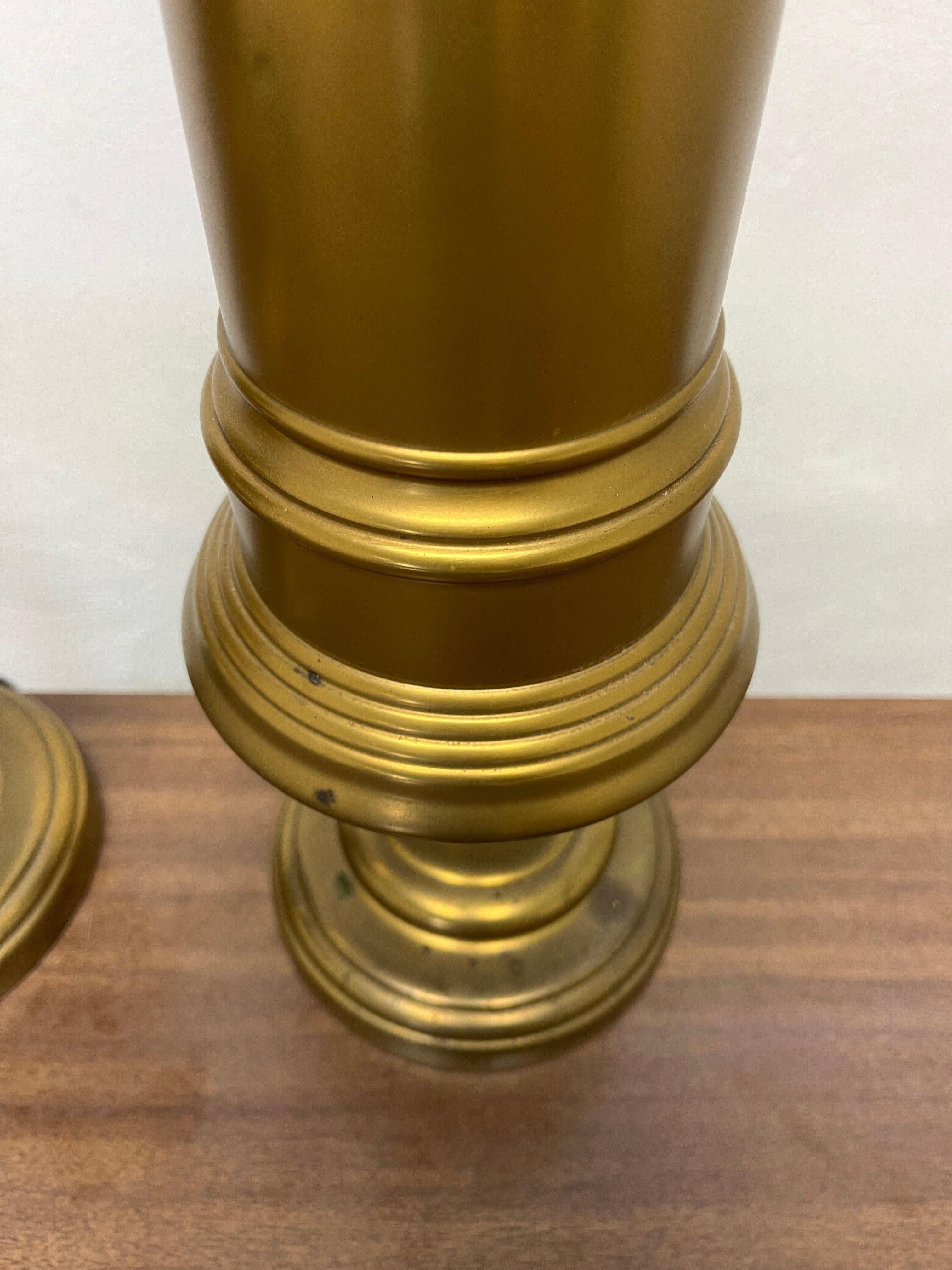 American Vintage Brass Gaslight Lamps For Sale