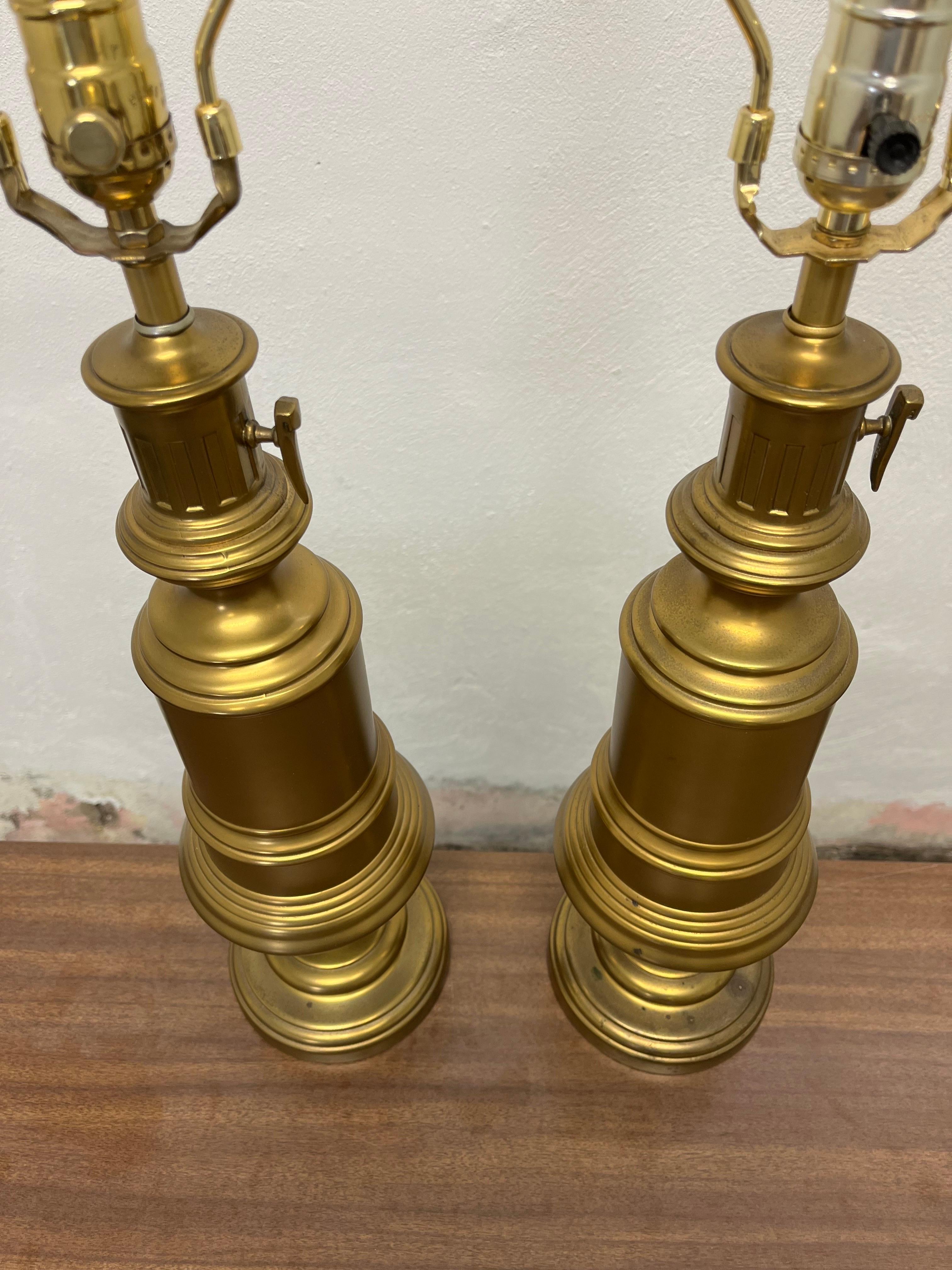 20th Century Vintage Brass Gaslight Lamps For Sale